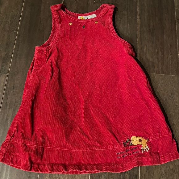hayman corporation Other - Vtg. Spot The Dog Embroidered Corduroy Red Toddler Dress 4t